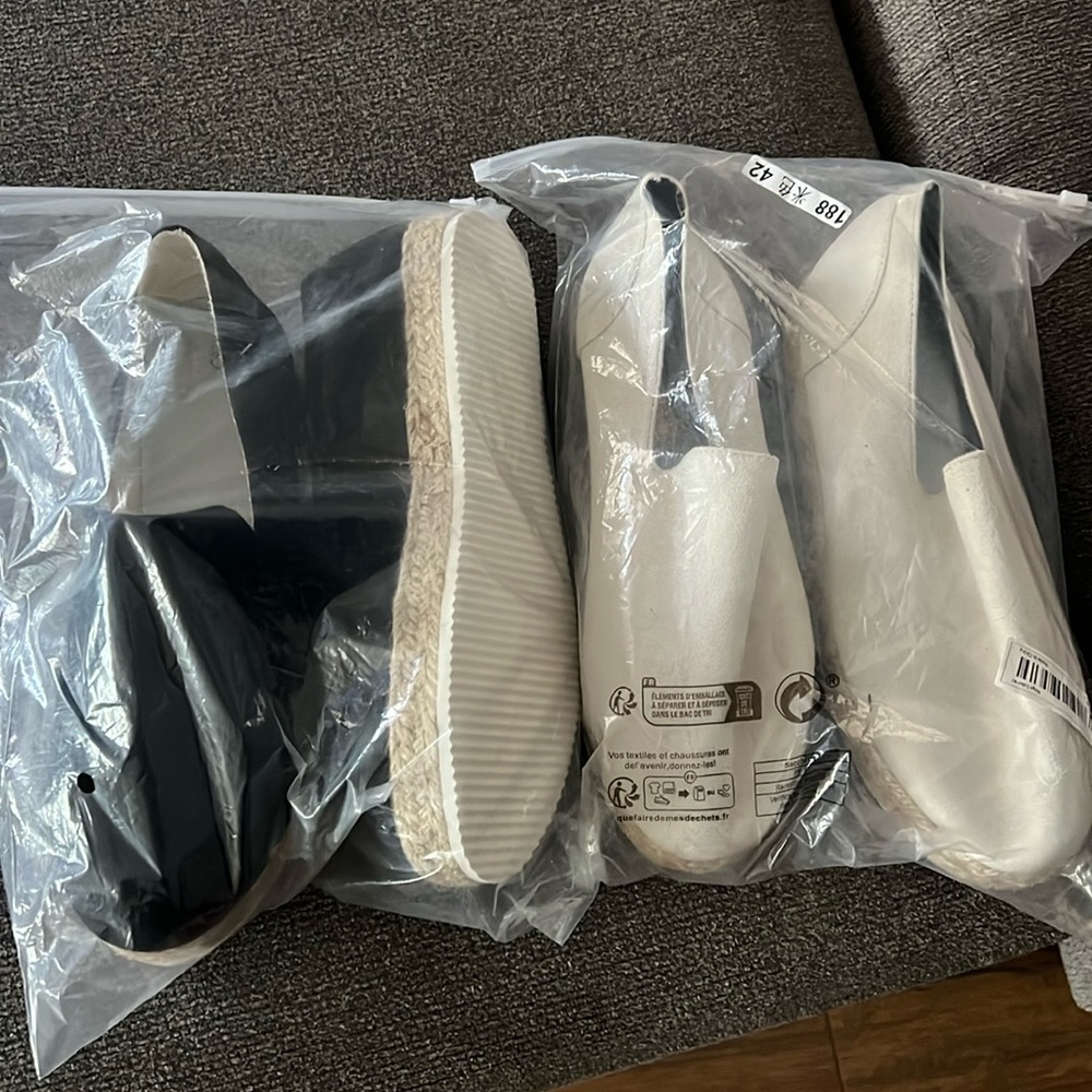 Brand new size 10 slip on shoes